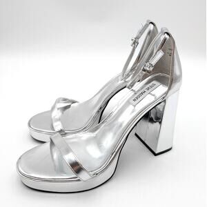 Steve Madden Veronika Platform Chunky Block Heel Sandal Women's Size US11 EU41.5